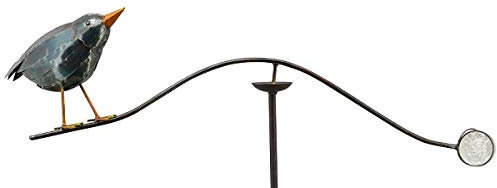 Exner Windspiel Rabe ArtFerro Gartenstecker Metall H125