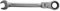 SW-Stahl 03530L-30 Gabelringratschenschlüssel 30 mm I Ringschlüssel mit Gelenk I 72 Zähne I Maulschlüssel mit Ringratsche I Ringratschenmaulschlüssel SW 30