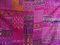 Sophia-Art Lit Double/King Indien Couvre-lit Ethnique jeté matelassé Patchwork Indien Housse de Vieux bohème Soie Saree Vintage Patola Couette (Pink, California King 108 x 108)