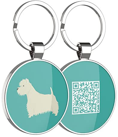 DISONTAG QR Code Hundemarke ID 41 Hunderassen Personalisierte Soziale Online Seite-Kostenlos Online Haustier Profil-Modifizierbar-Kontrolle der Privatsphäre-Keine APP Erforderlich