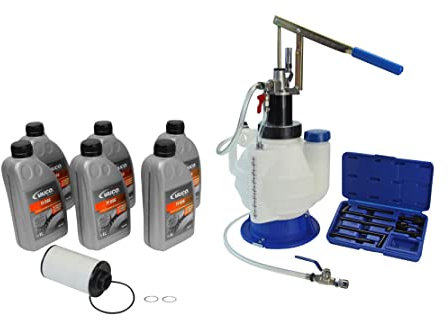 Befüllgerät Getriebeöl inklusive DKG Hydraulikfilter-Set inklusive 8 Adapter