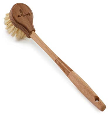 EcoLiving Spülbürste aus Holz mit kratzfestem Griff (FSCzertifiziert) – tierversuchsfreie Spülbürste – umweltfreundliche Spülbürste – biologisch abbaubar und aus veganen Materialien – robuste