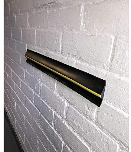 Garage Car Door Protector HEAVY DUTY RUBBER Wall Bumper Guard Safety Strip (2X 1FT STRIP)