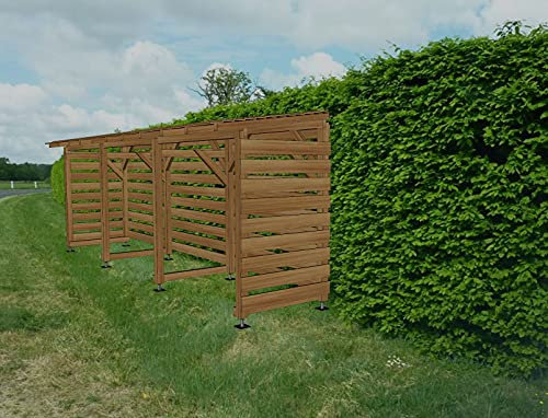Abri Bus 6m Jardinatoire Couvert Cl3 Marron