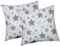 Heubergshop Baumwoll Renforcé Kissenbezug - 2er Set in 40x40cm - Sterne mit Kreisen und Punkten in Weiß - Kopfkissen-Bezug, Kissenhülle, Dekokissenbezug 100% Baumwolle, Kinder (560/1-40x40)