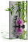 murando Akusticher Raumteiler Spa Blumen Orchidee Foto Paravent 135x172 cm beidseitig auf Vlies-Leinwand Bedruckt Akustikschaum Trennwand Spanische Wand Sichtschutz Home Office Zen p-B-0034-z-b