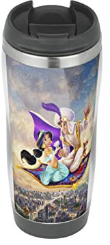 Aladdin Magic Carpet - Travel Mug, Thermal Insulated Cup for Hot and Cold Beverages Drinks