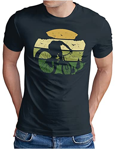 OM3® MTB Mountain Bike T-Shirt - Herren - Bicycle Off Road Wald Cycling - S - 5XL