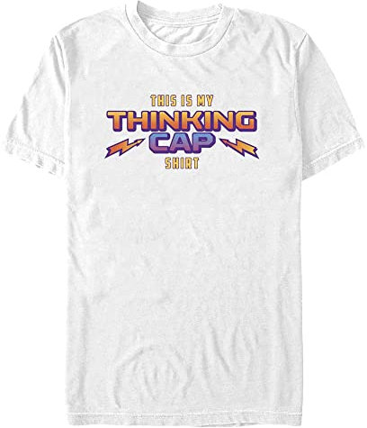 Stranger Things Herren Thinking Cap Short Sleeve T-shirt, Weiß, XL