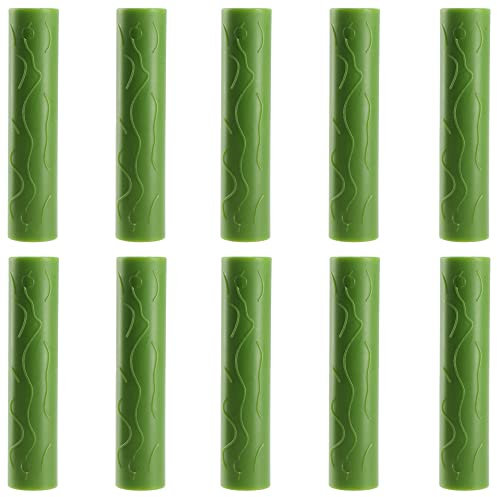 KADAX Gerader Verbinder für Pflanzenstützen, Verbindungsrohr aus hochqualitativem Kunststoff, 10-Teiliger Steckverbinder für Gartenpflanzen (11mm / 10 Stück)