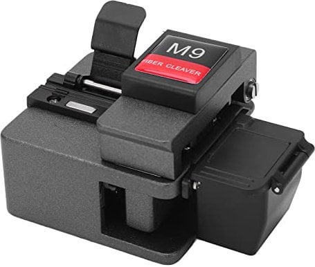 Couperet de Fibre Optique, 3 en 1 Machine de Découpe de Fibre Optique de Haute Précision Outil de Décapage de Câble Optique avec 16 Points de Clivage