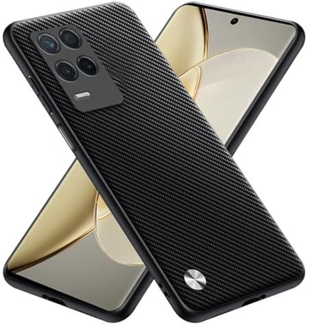 RankOne Hülle kompatibel mit Realme 8 5G / Realme Narzo 30 5G (6.5), Stoßfeste Silikonhülle Handyhülle - Kevlar