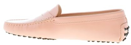 Tod's Donna Mocassino Gommini in Pelle Rosa Cipria con Mascherina Color Rosa Size 38.5