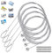 Casenly Filo per Appendere Foto, 4 Pezzi Filo per Foto con 48 Magneti Cavo per Appendere Foto in Acciaio 2 m x 1,5 mm Foto Corda Cordino Regolabile per Appendere Lampade Foto Cartolina