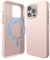 elago Magnetische Lederhülle Kompatibel mit iPhone 15 Pro Max Hülle, Kompatibel mit MagSafe, Premium Veganes PU-Leder, Integrierte Starke Magnete, Rundumschutz [5-Lagen-Struktur] (Lovely Rosa)