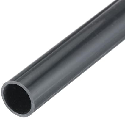 QUARKZMAN PVC-Rohre Rundrohr 12mm (1/2) ID 14mm OD 350mm dunkelgrau, hohe Schlagfestigkeit für Wasserrohr, Basteln, Kabelhülle