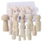 HO2NLE Holzfiguren Zum Bemalen, DIY Spielfiguren Holz Er Eignet Sich für Hochzeiten, Festivals, Partys, Malen und Basteln (42 Stück Holzfiguren)