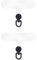 project-cb Enganche Móvil Colgar 2, Accesorios Móvil Colgante, Cuelga El Móvil Con Una Almohadilla, Enganche Para Móvil Transparente(Transparente y Negro)