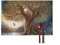 Tree of Life Placemats Set of 4 Washable Heat Resistant Place Mats Wipeable Indoor/Outdoor Table Mats for Home Party Dining Decoration 11.8 X 17.7 Inch