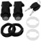 Cadenas rigide pour sacoche de moto avec clés - 2 clés - Accessoires de moto