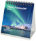 Polarlichterzauber Tischkalender 10cm x 10cm für 2026 Polar Nordlichter - Geschenkset Inhalt: 1x Kalender, 1x Weihnachtsanhänger (insgesamt 2 Teile)