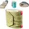 KIEYIQE Die Geldpapier -Wrap -Brieftasche, schneller Geldinhaber für Bargeld für Bargeld, handliche Geldbörse mit magnetischem Verschluss, kleine kompakte Luxus -Taschenbrieftasche 1 bis 99 (Green)
