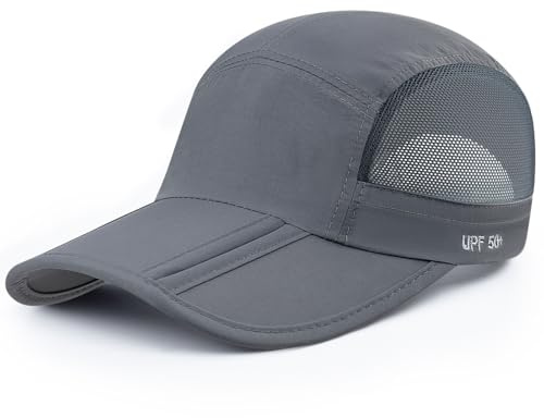 Becellen Sommer Basecap, Faltbar UV-Schutz Kappe Leichte Verstellbare Caps Männer Mesh Baseball Cap Unisex Atmungsaktives Sportkappe for Herren Damen Outdoor