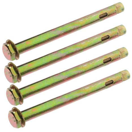 NUOBESTY 4stücke Teiliges Carbon Stahl Betondübel Rändeliger Ankerbolzen Mit Expansionshülse Professional Betonanker Rostfrei Widerstandsfähig Für Bau Und Maschineninstallation