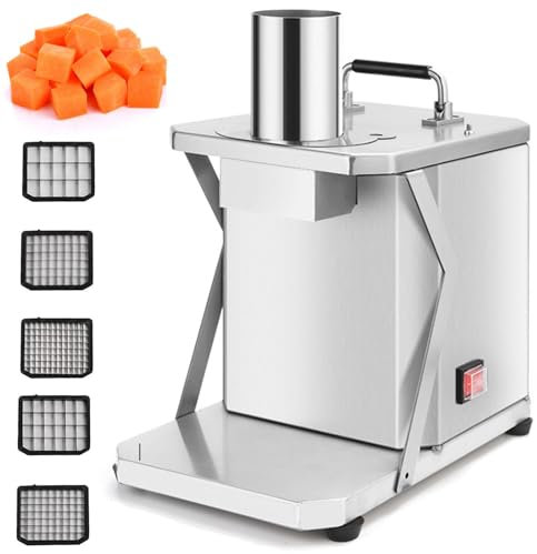 Picadora eléctrica automática de Frutas y Verduras, de Acero Inoxidable, Resistente, para Frutas y Verduras.