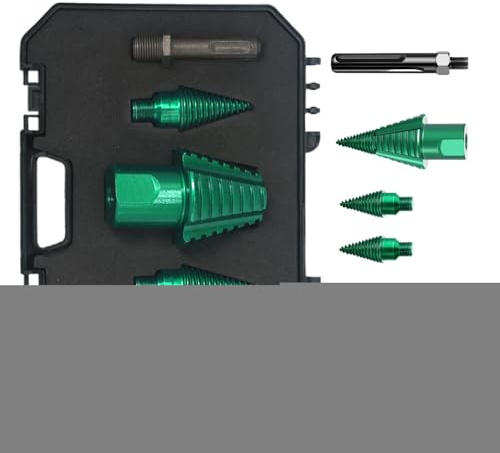 DAWCBVJQ Punta Trapano Spaccalegna | Pesante Cono a Vite Divisore per Tronchi,Attrezzi con Raccordo Avvitabile per Giardino Fai Da Te e Casa