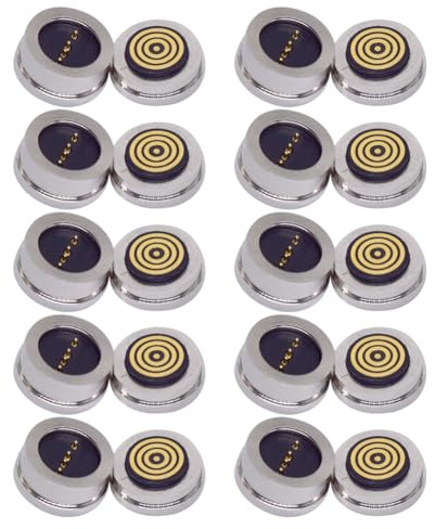 Correa 10 Paar 4PIN Runder 360 ° Blindabsaugung Wasserdichter Magnetischer Pogo-Pin-Anschluss Magnetischer Ladeanschluss