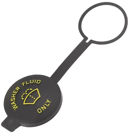 Helilyco Tankdeckel für Waschflüssigkeitsbehälter für Ford F150 F250 E150 Mustang Ranger Expedition Navigator F-2UZ-17632A, schwarzer Kunststoff