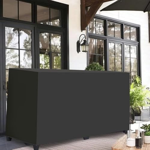 LSYALUCK Gartenmöbel Abdeckung, 160x90x83cm/LxWxH Gartentisch Schutzhülle Wasserdicht, wasserdichte Schutzhülle Gartenmöbel 420D Oxford Anti-UV WinterfestAbdeckplane für Gartentisch