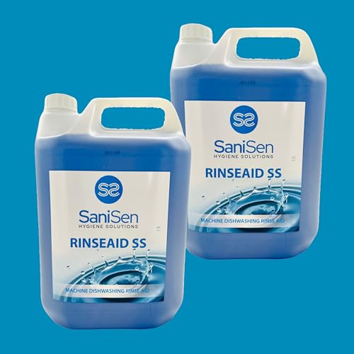 Advanced Dishwasher Rinse Aid – All Water Hardness | Spot-Free Finish | Low Foam | 2 x 5L