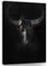 Forwall - Leinwand Bilder - Bull schwarz Tiere - 100x75 cm Leinwandbilder - Bild auf leinwand - Wandbild XXL groß Wandbilder für Wohnzimmer Schlafzimmer Wohnzimmerbilder Modern