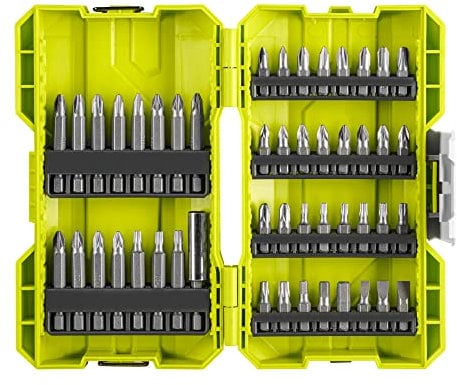 RYOBI - Coffret empilable 48 accessoires de vissage + 1 porte-embout - RAK48SSD
