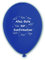 10 Luftballons Alles Gute zur Konfirmation, BLAU, ca. 30 cm Durchmesser