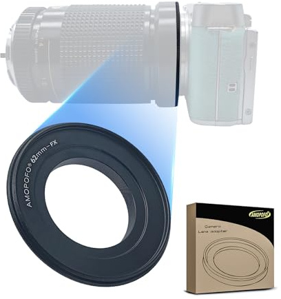 FX to 62mm Retroadapter/62mm-FX Makro Umkehrring Ring,Kompatibilität für FX X Bajonett Kamera X-A2 X-A1 X-T2 X-E2 X-E1 X-T100 X-T10 X-T1IR X-H1 X-M1 X-Pro1 X-Pro2,für Makroaufnahmen