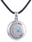 Mond Stern Medaillon Kette 925 Sterling Silber Medaillon Mond und Stern Kette Amulett zum öffnen für Bilder Foto Polarstern Zirkonia Foto Medaillon Kette Amulett Schmuck Geschenk Damen/Mutter/Tochter