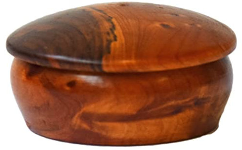 Thuja Holz Schatulle Dose Schmuckdose Holzschachtel Holzdose Holzschatulle Wurzelholz Kiste Pillendose mini
