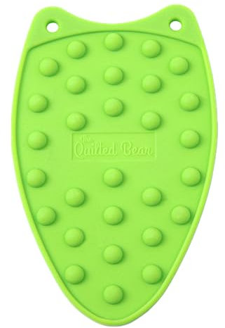 The Quilted Bear Mini Iron Rest - Mini Silicone Heat Resistant Iron Pads for General Crafts or Quilting Use with Four Mats Available (Lime Green)