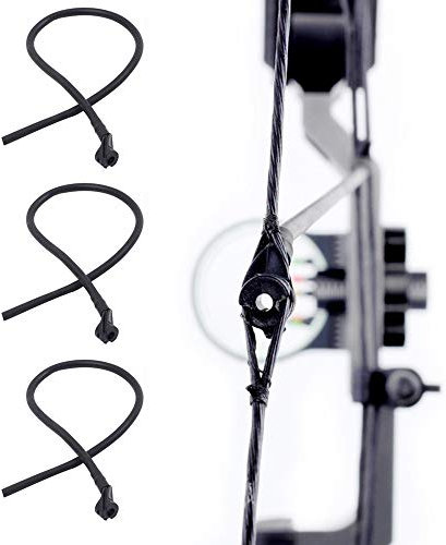 Huntingdoor 3 Stück 3/16 Zoll Bogenschießen Peep Visier Bow Tube Peep Sight Lochgröße Peep mit Gummiausrichtung für Compoundbogen Zubehör