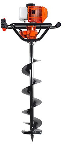 Mototrivella a scoppio da 65cc fornita con singola punta da 200mm o con combinazione di punte per trivella da 100/150/200mm e 100/200/300mm + prolunghe (65cc + Punta da 150mm)