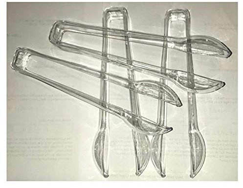 Pack of 1, 2,3,4,5 Clear Plastic Tongs for Serving Disposable BBQ Buffet Party Picnic Event New (1 Pack (4 Plastic Tongs))