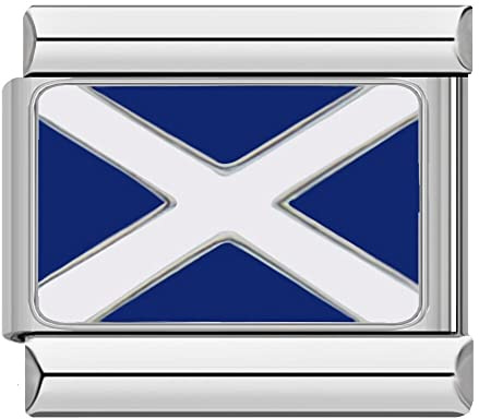 Scotland Flag Charms fits all classic 9mm Italian style Bracelets - UK stock