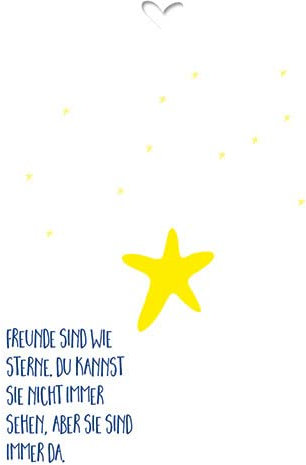 10er-Pack: Postkarte A6 +++ LUSTIG von modern times +++ GC-FREUNDE SIND WIE STERNE +++ MODERN TIMES© Kein Tag ohne Liebe