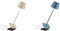 Zafferano Poldina Pro - Dimmbare LED-Tischlampe aus Aluminium, Schutzart IP54, H38cm(Sand), LD0340S3 & Poldina Pro-Dimmbare LED-Tischlampe aus Aluminium, Schutzart IP54, H38cm(Blau)