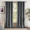EMEMA 2 Panneaux Doux Velours Rideau Occultant Thermiques Réglage de la Température Rideaux à Oeillets pour Chambre Salon Élégant Décoration 140 x 185 cm Gris