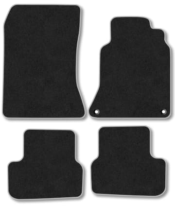 Mercedes B-Class (2012-2018) Carpet Car Mats | Grey Edge Trim Tailored Fit Floor Mats Full Coverage Protection Accessories Easy Clean Anti Slip Made in the UK