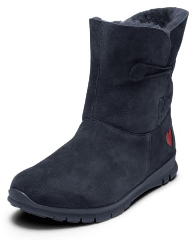 VITAFORM Winterboots Damen gefüttert – Gefütterte Stiefel für Damen – Rutschhemmend, Leicht und besonders Warm blau 40